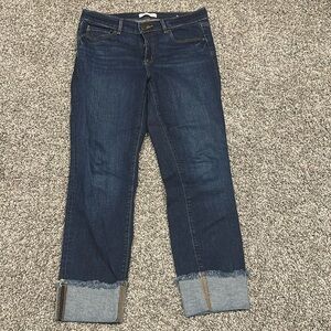Modern Straight Cuffed Denim Jeans